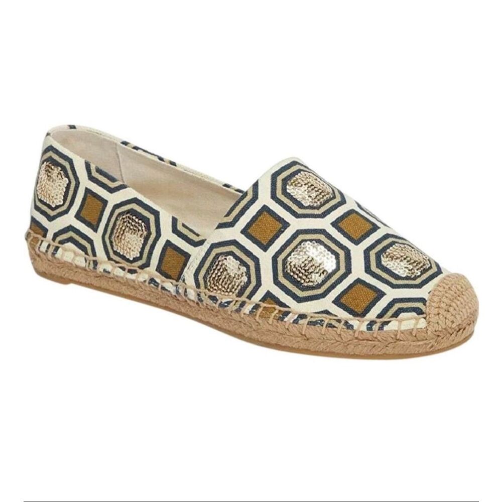 Tory Burch Sequined Espadrilles Size 7 NWOT - Picture 3 of 9